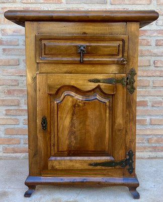 Spanish Walnut Chest with Drawer and Door, 1930s-NOU-1819556