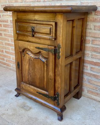 Spanish Walnut Chest with Drawer and Door, 1930s-NOU-1819556