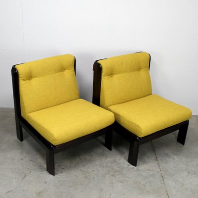 Spanish Wooden Armchairs, 1970s, Set of 2-NE-1034908