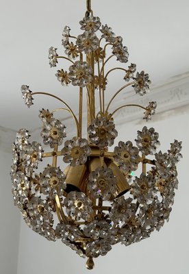 Sparkling Floreal Murano Chandelier, 1980s-OVO-1732647