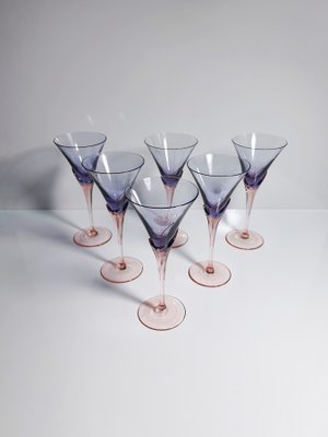 Sparkling Wine Glasses Model Vogue from Christinenhütte, 1980s, Set of 6-VTK-2020361