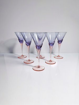 Sparkling Wine Glasses Model Vogue from Christinenhütte, 1980s, Set of 6-VTK-2020361