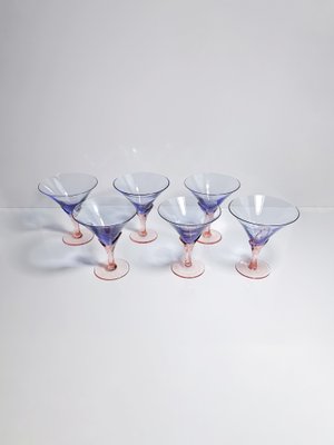 Sparkling Wine Glasses Model Vogue from Christinenhütte, 1980s, Set of 6-VTK-2020365