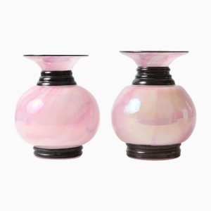 Spatter Glass Vases from Jean Beck, 1920s, Set of 2-IXK-1662062