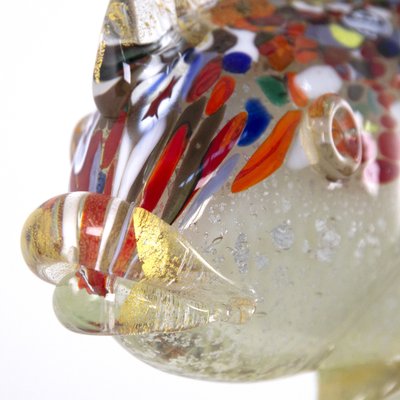 Spectacular Single Piece Sculpture Fish on a Murano Glass Base, 1990s-MPO-1048793