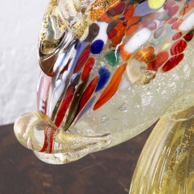 Spectacular Single Piece Sculpture Fish on a Murano Glass Base, 1990s-MPO-1048793