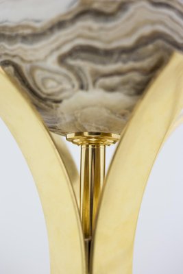 Sphere Table Lamp in Marble and Gilt Brass, 1970s-CEJ-673404