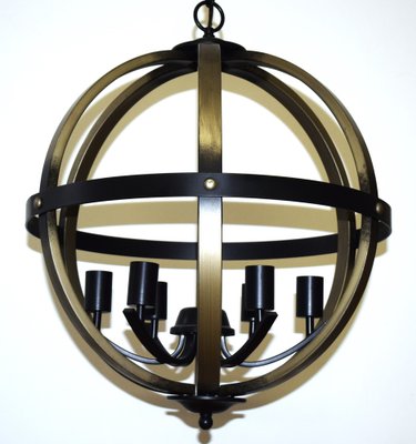 Spherical Kimpton Hanging Light by Franklin Iron Works for Lamps Plus, USA, 1990s-VA-1794613