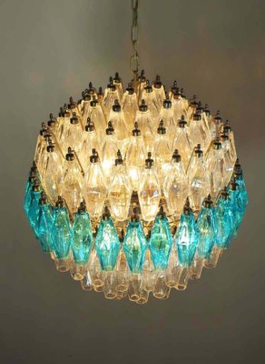 Spherical Poliedri Pendant Lamp in Murano Glass-MBH-1032614