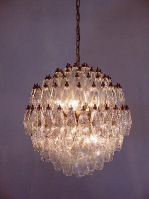 Spherical Poliedri Pendant Lamp in Murano Glass-MBH-1032614