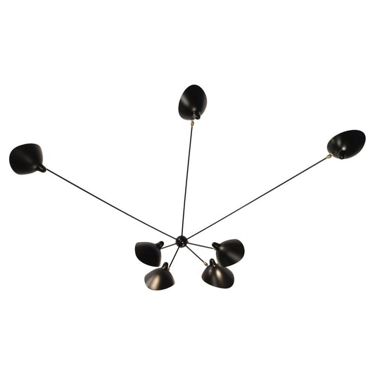 Spider 7 Still Arms Sconce by Serge Mouille