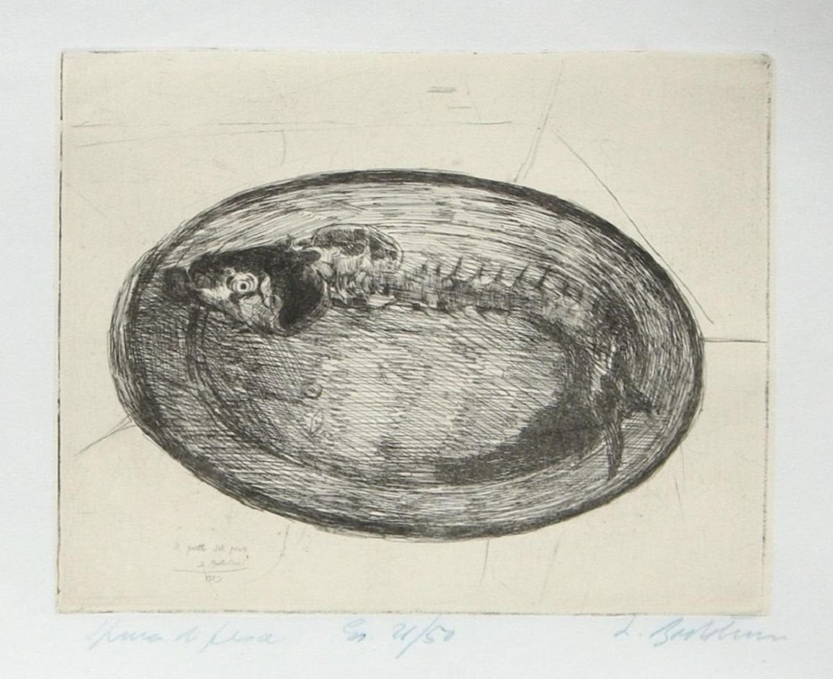 Spina di Pesce - Etching by Luigi Bartolini - 1929 1929