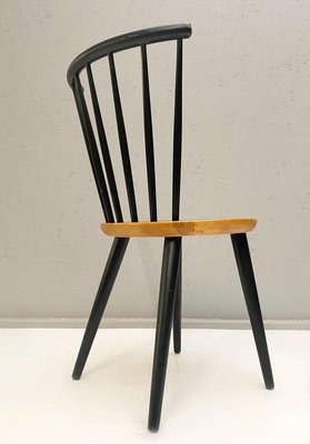 Spindle Back Dining Chairs in the Style of Ilmari Tapiovaara, 1960s, Set of 4-FGA-923859