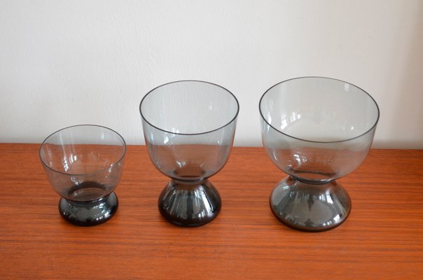 Spindle Vases by Wilhelm Wagenfeld for Wmf, 1960s, Set of 3-OV-843700