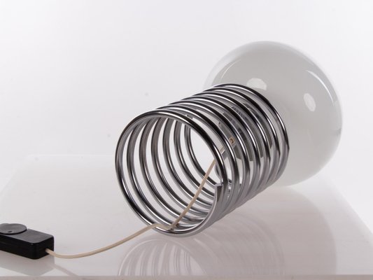 Spirale Table Lamp in Glass & Chrome by Ingo Maurer for Design M, 1965-DEK-932641