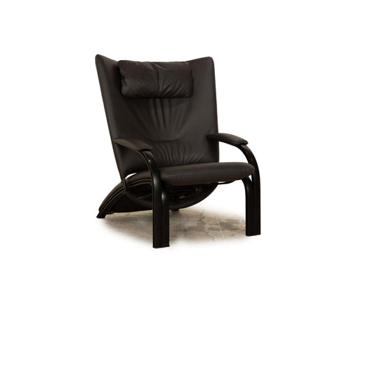 Spot 689 Fabric Armchair in Black from Wk Wohnen