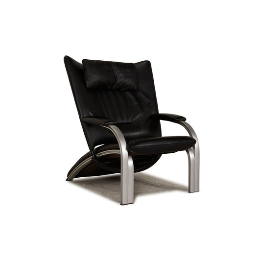 Spot 698 Lounge Chair in Black Leather from WK Wohnen