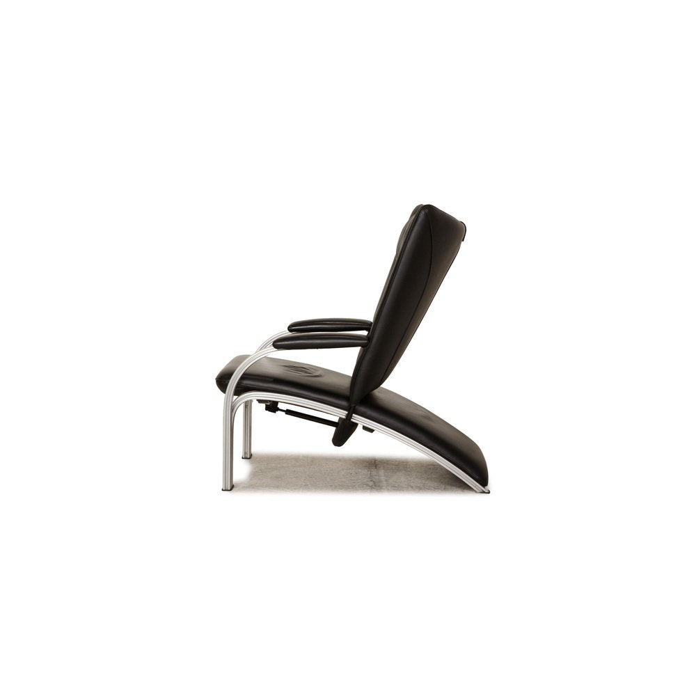 Spot 698 Lounge Chair in Black Leather from WK Wohnen