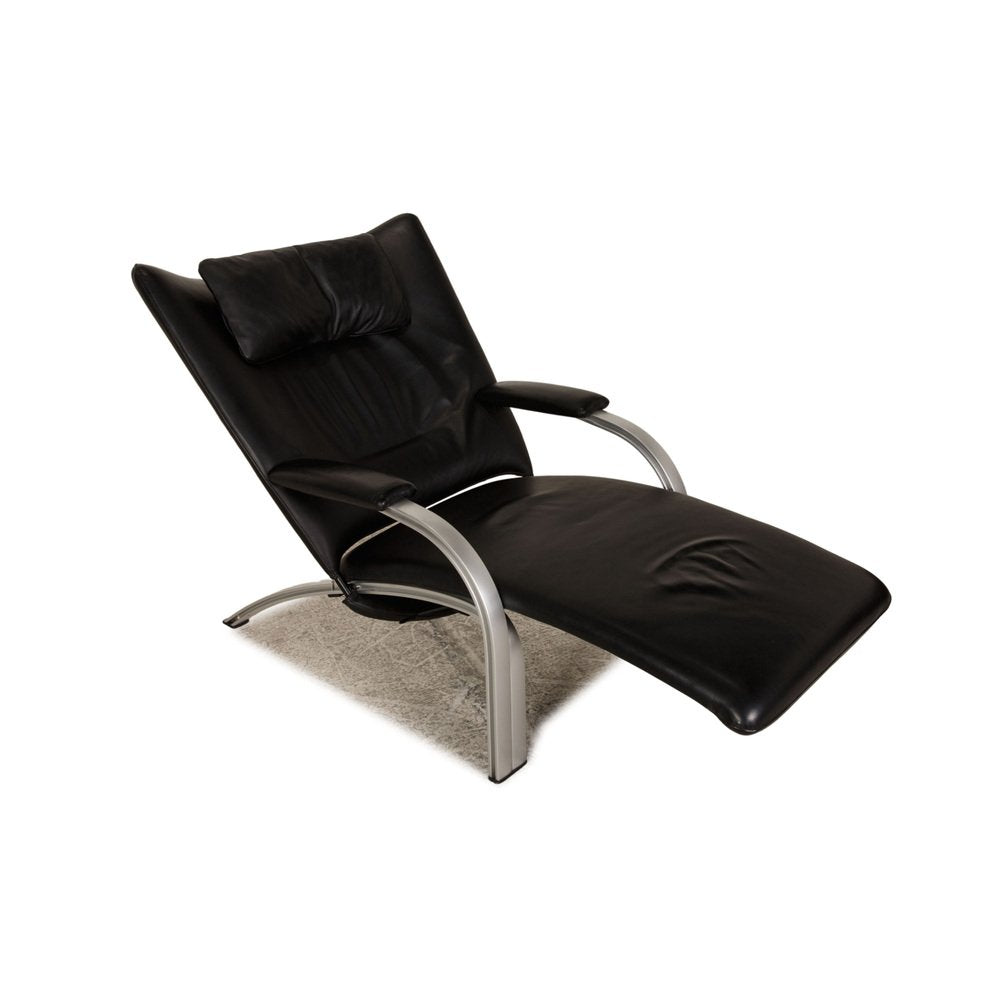 Spot 698 Lounge Chair in Black Leather from WK Wohnen