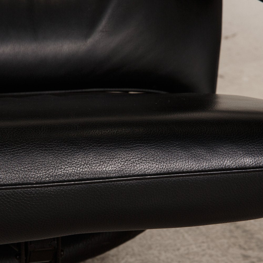 Spot 698 Lounge Chair in Black Leather from WK Wohnen