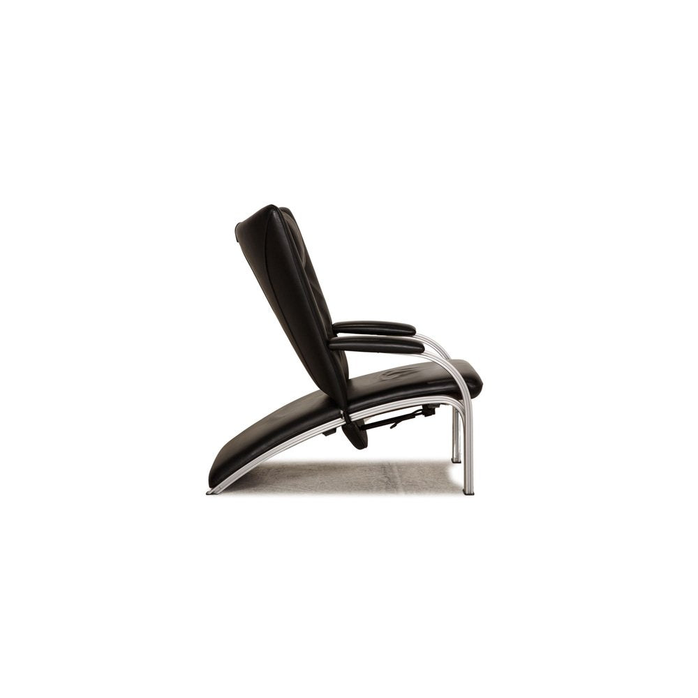 Spot 698 Lounge Chair in Black Leather from WK Wohnen