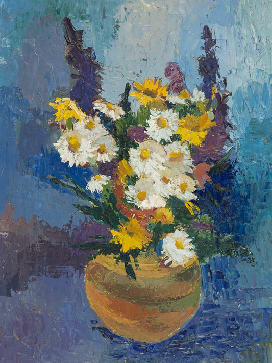 Spring Bouquet, Oil on Panel, Framed