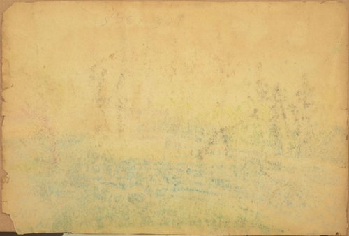 Spring Landscape, Pastel on Paper, 1960s-1970s