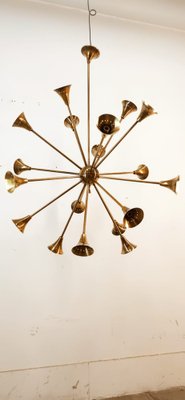 Sputnik 18-Light Hanging Lamp in Brass-QLH-1820845