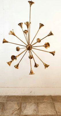 Sputnik 18-Light Hanging Lamp in Brass-QLH-1820845