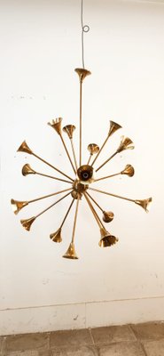 Sputnik 18-Light Hanging Lamp in Brass-QLH-1820845