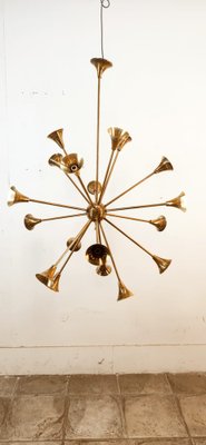 Sputnik 18-Light Hanging Lamp in Brass-QLH-1820845