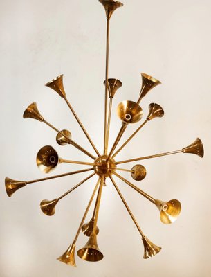 Sputnik 18-Light Hanging Lamp in Brass-QLH-1820845