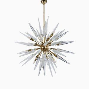 Sputnik 24 Brass Lights with Murano Glass-QLH-1286838