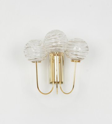 Sputnik Brass and Murano Glass Wall Sconces by Doria, Germany, 1960s-UGR-1085958