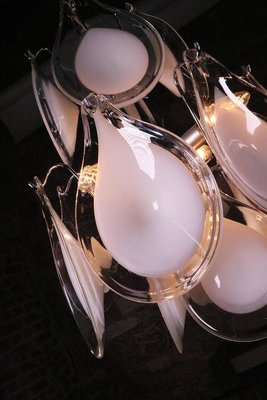 Sputnik Chandelier in Murano Glass & Chrome from Venini, Italy, 1960s-DEK-932482