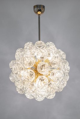 Sputnik Chandelier with Snow Glass Balls from Doria Leuchten, Germany, 1970s-UGR-1410508