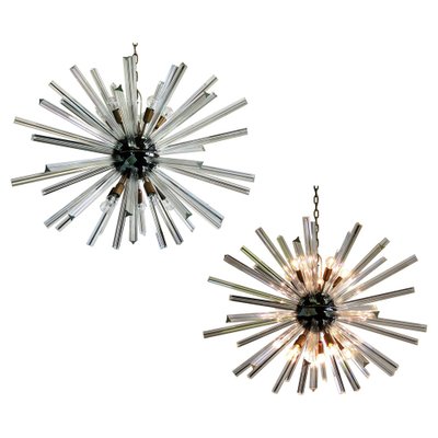 Sputnik Chandeliers in Murano Glass, Set of 2-OVO-1235321