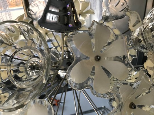 Sputnik Chrome Ceiling Lamp, 1970s-WQQ-1210403