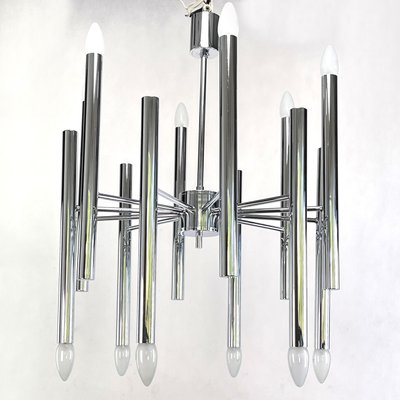 Sputnik Chrome Ceiling Lamp by Boulanger, 1970s-JUZ-1370862