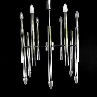 Sputnik Chrome Ceiling Lamp by Boulanger, 1970s-JUZ-1370862