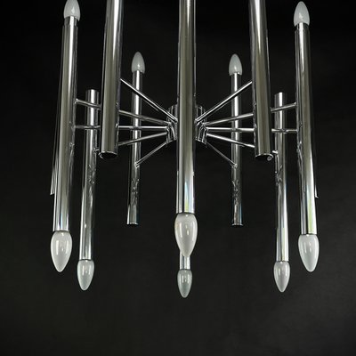 Sputnik Chrome Ceiling Lamp by Boulanger, 1970s-JUZ-1370862