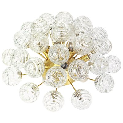 Sputnik Flush Mount Glass Snowballs from Doria, Germany, 1970s-UGR-1085730