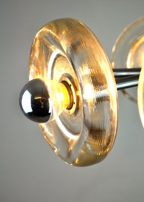 Sputnik Glass Ceiling Lamp, 1940s-ZDM-593532