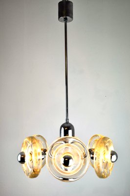 Sputnik Glass Ceiling Lamp, 1940s-ZDM-593532