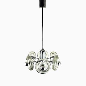 Sputnik Glass Ceiling Lamp, 1940s-ZDM-593532