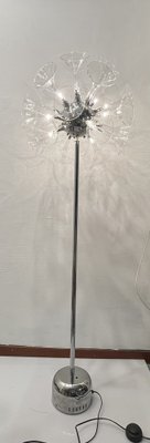 Sputnik Glass & Chrome Floor Lamp, 1980s-JJC-1795809