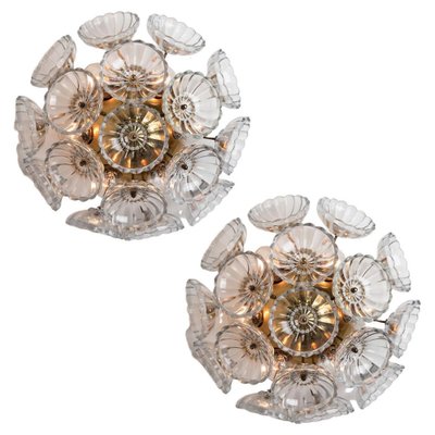 Sputnik Glass Flower Wall Light attributed to Emil Stejnar, Austria, 1960s, Set of 2-VDW-1403247