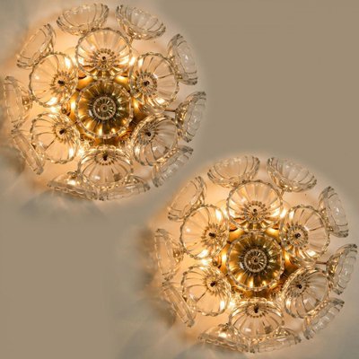 Sputnik Glass Flower Wall Light attributed to Emil Stejnar, Austria, 1960s, Set of 2-VDW-1403247