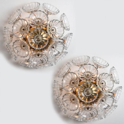 Sputnik Glass Flower Wall Light attributed to Emil Stejnar, Austria, 1960s, Set of 2-VDW-1403247