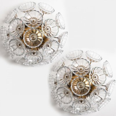 Sputnik Glass Flower Wall Light attributed to Emil Stejnar, Austria, 1960s, Set of 2-VDW-1403247